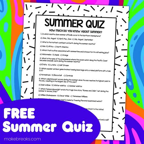 long and hard summer quiz